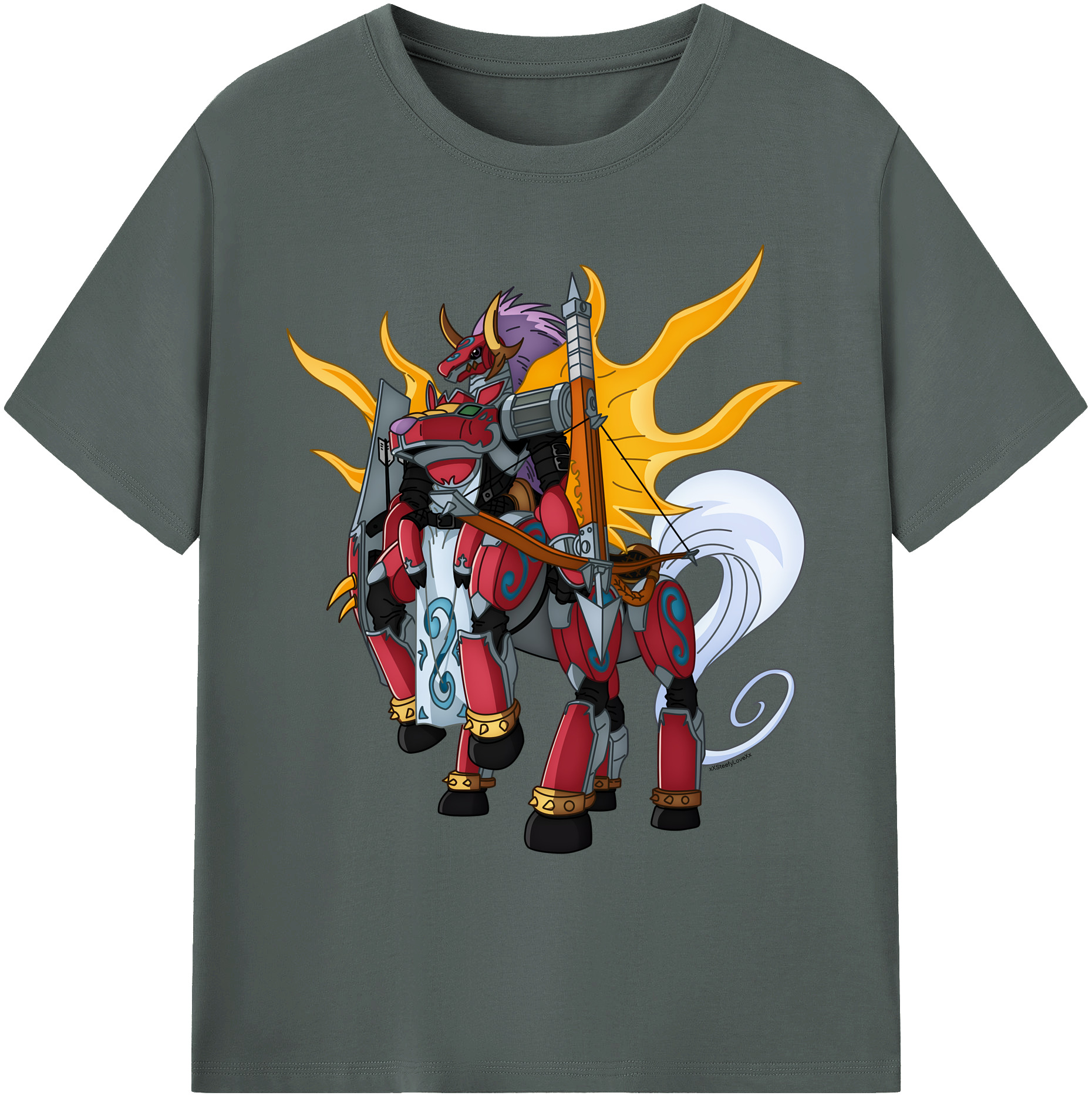 （画像用） Digimon デジタルモンスター/デジモン 綿100％ メンズ半袖Tシャツ｜肌触りやわらか＆通気性